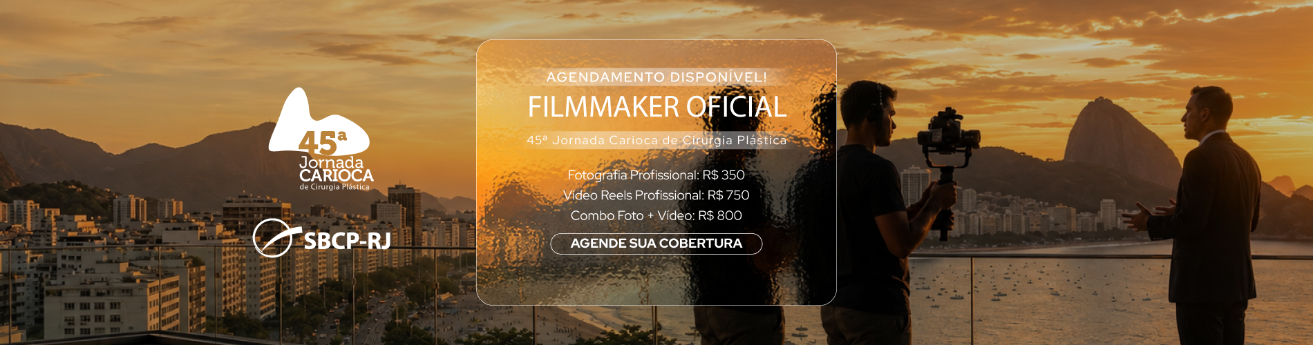 Filmmaker oficial — agende sua cobertura na 45ª Jornada Carioca